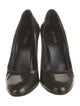 Prada Patent Leather Leather Trim Embellishment Pumps