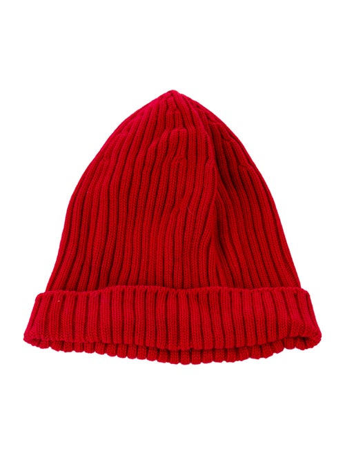 Prada Ribbed Logo Beanie