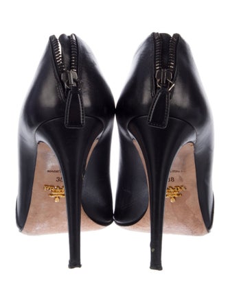 Prada Leather D'Orsay Pumps