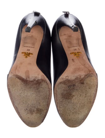 Prada Leather D'Orsay Pumps