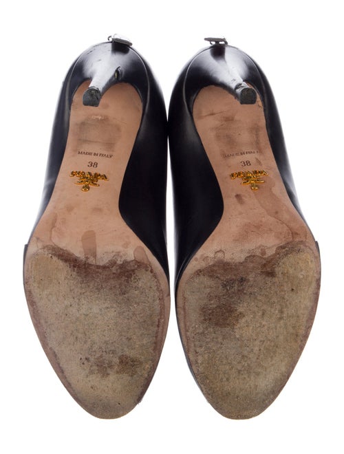 Prada Leather D'Orsay Pumps