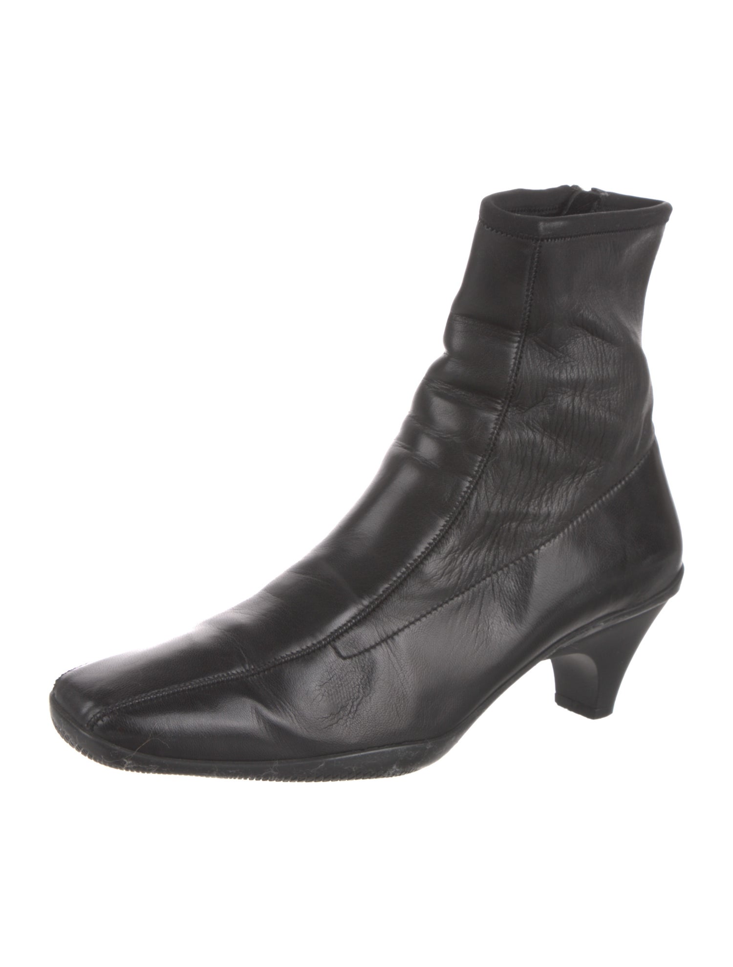 Prada Leather Sock Boots