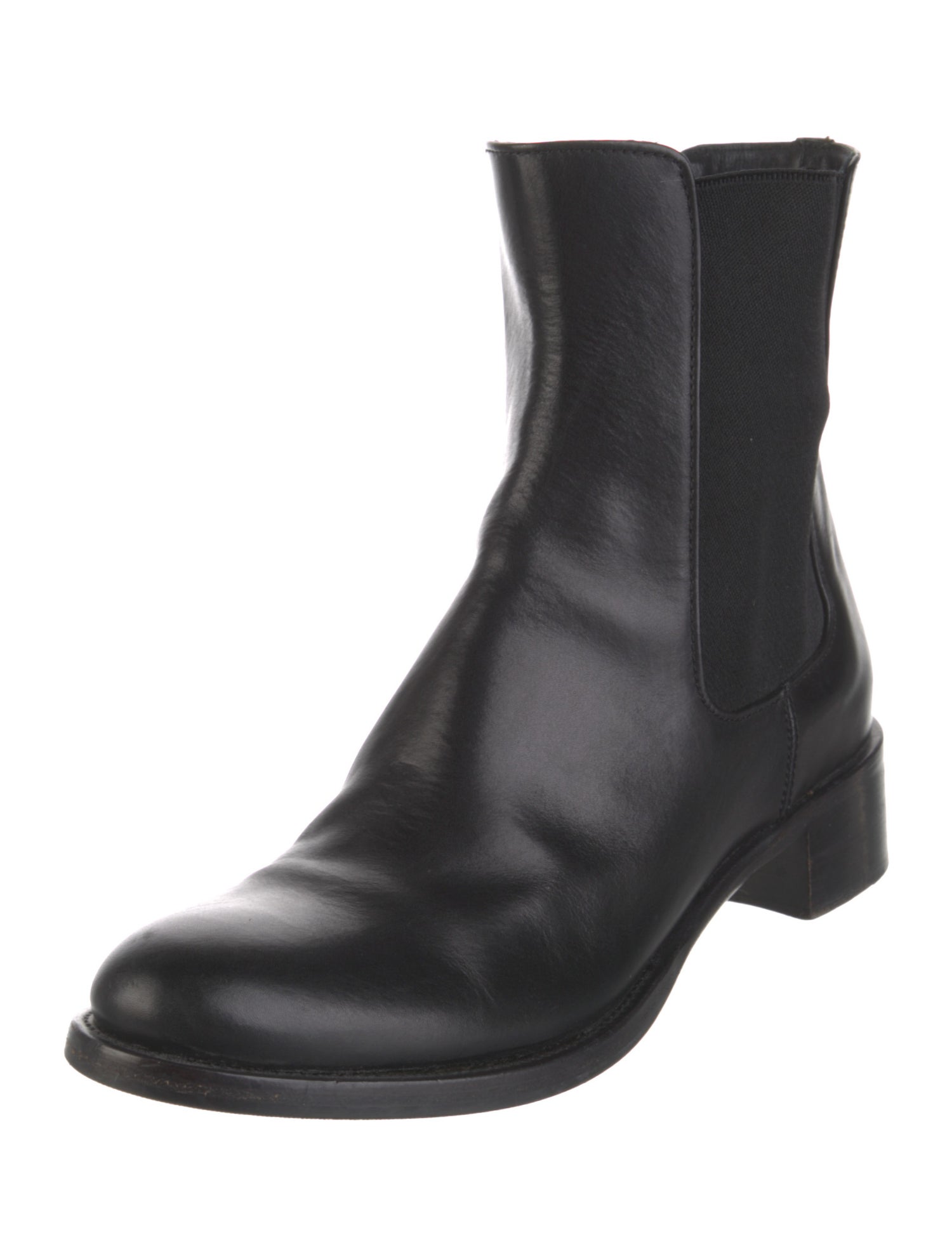 Prada Leather Chelsea Boots