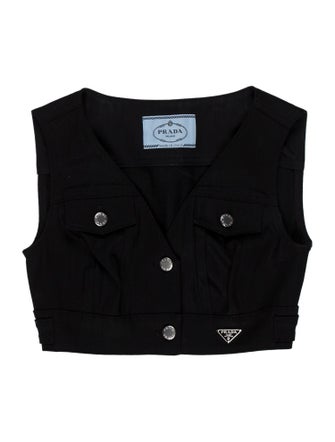 Prada 2023 Strapless Crop Top