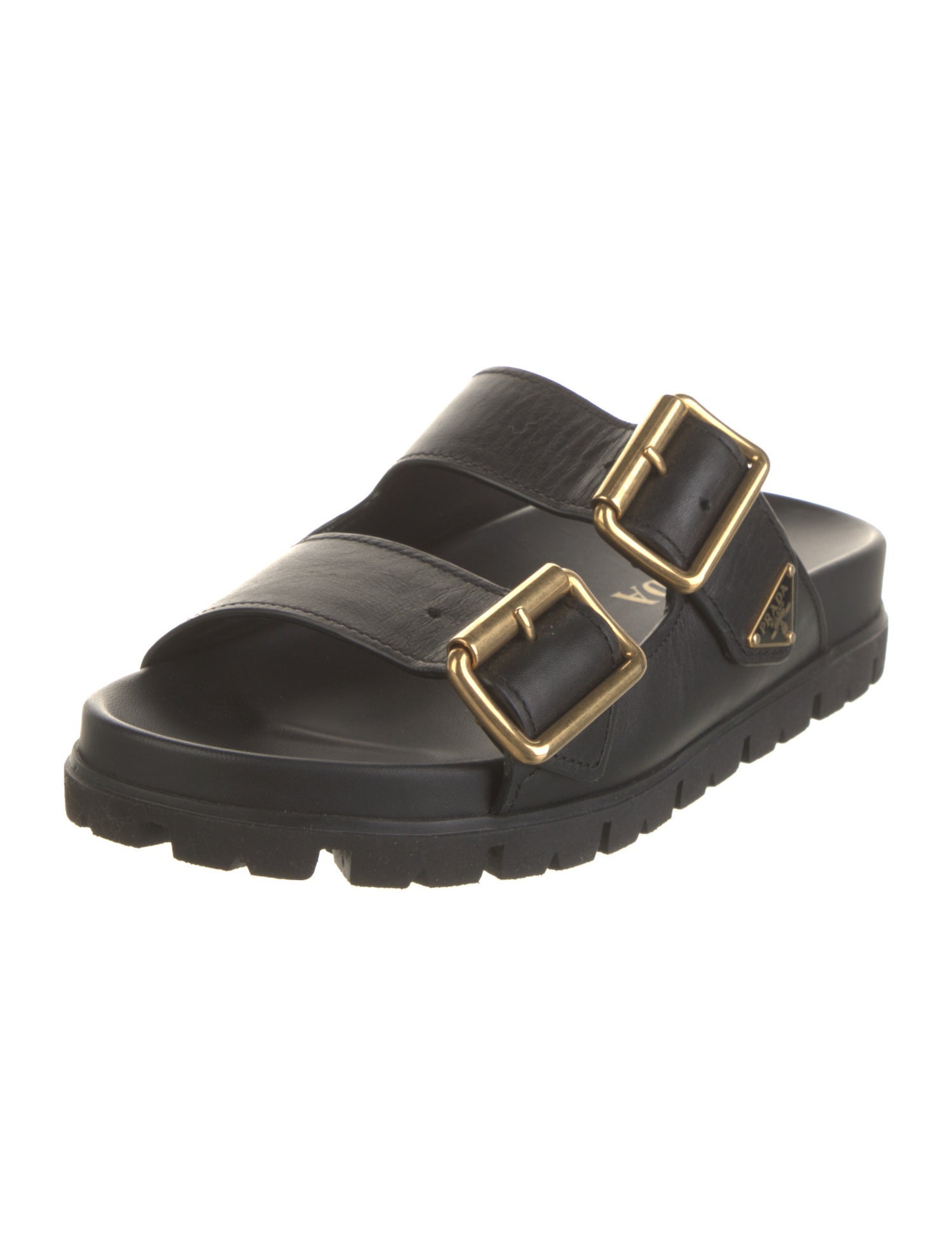 Prada Leather Slides