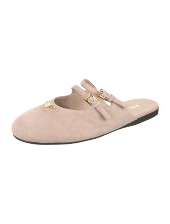 Prada Suede Mary Jane Flats