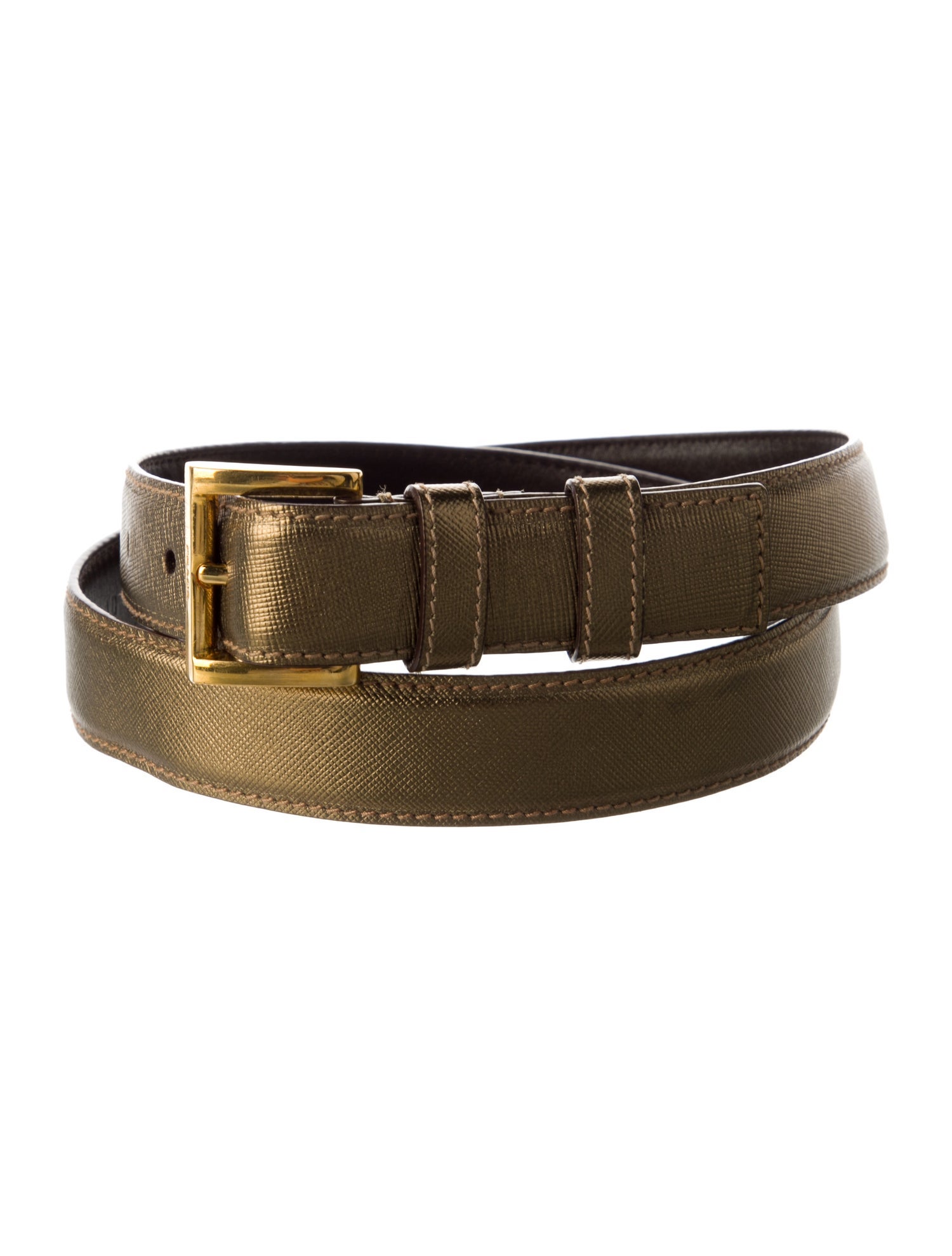 Prada Saffiano Cuir Leather Belt