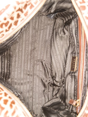 Prada Enameled Metal Triangle Bauletto