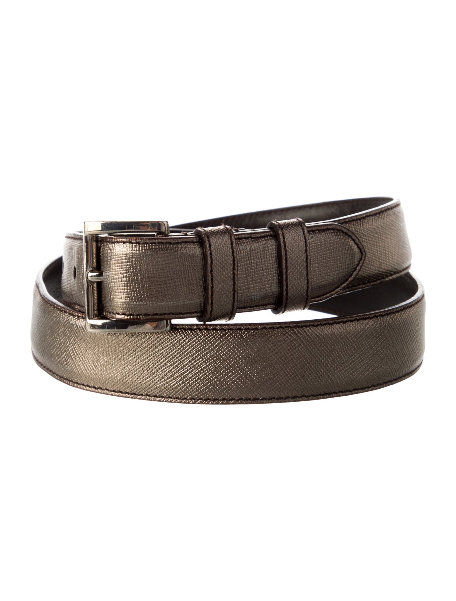 Prada Saffiano Cuir Leather Belt