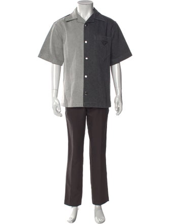 Prada 2024 Enameled Metal Triangle Shirt