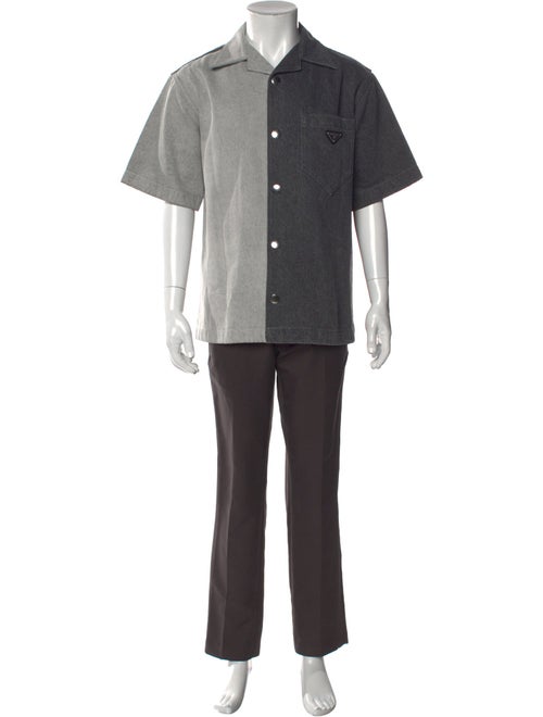 Prada 2024 Enameled Metal Triangle Shirt
