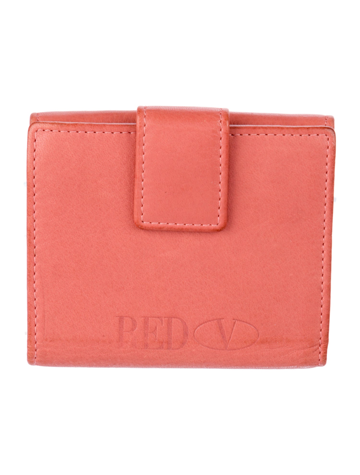 Red Valentino Leather Compact Wallet