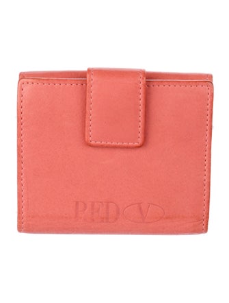 Red Valentino Leather Compact Wallet