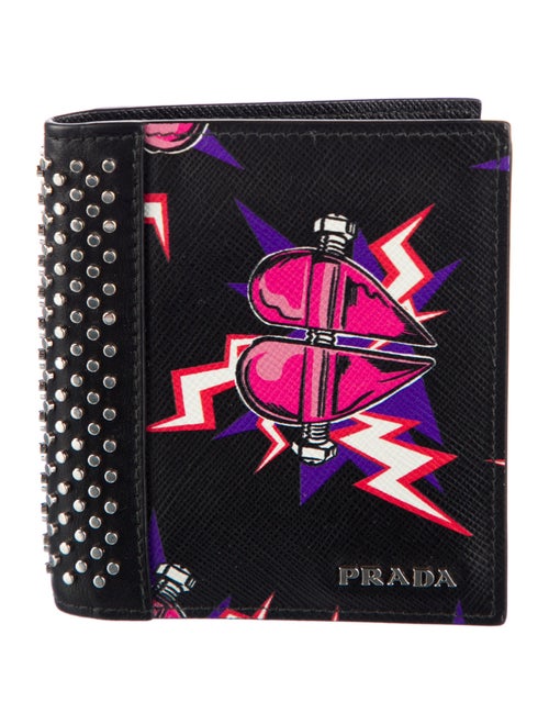 Prada Saffiano Lux Leather Compact Wallet