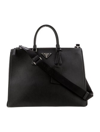 Prada Saffiano Leather Galleria Double Zip XL
