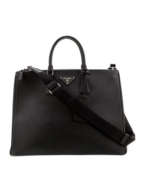Prada Saffiano Leather Galleria Double Zip XL