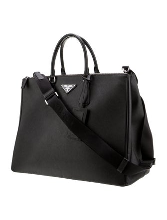 Prada Saffiano Leather Galleria Double Zip XL