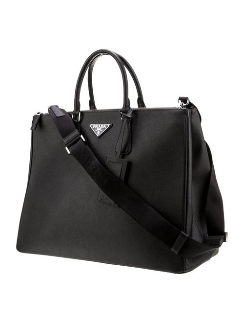 Prada Saffiano Leather Galleria Double Zip XL