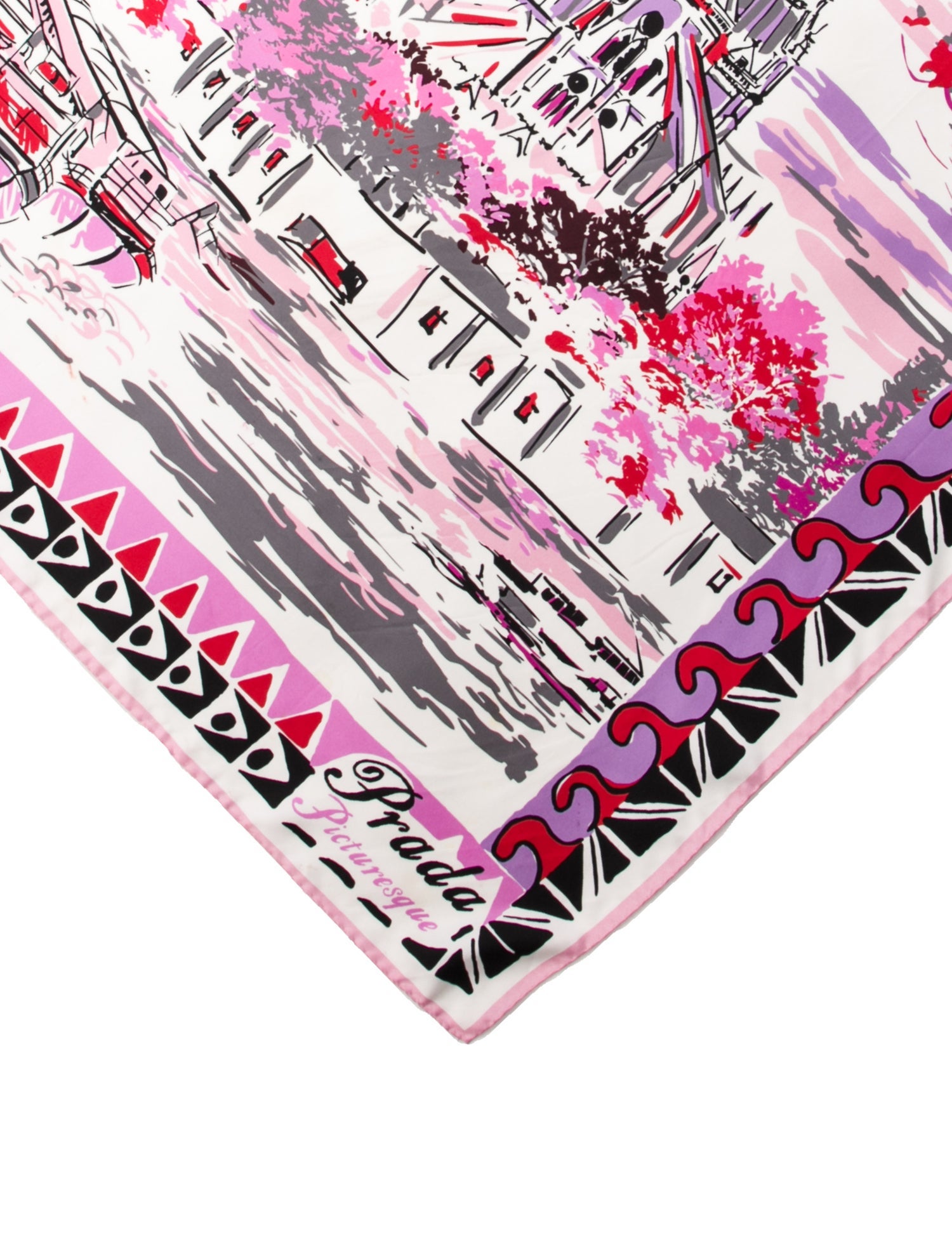 Prada Silk Printed Scarf
