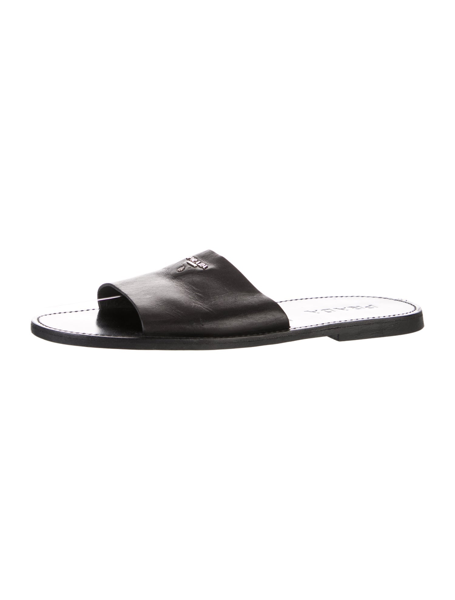 Prada Leather Slides