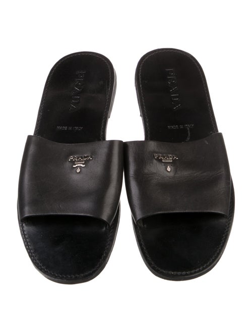 Prada Leather Slides