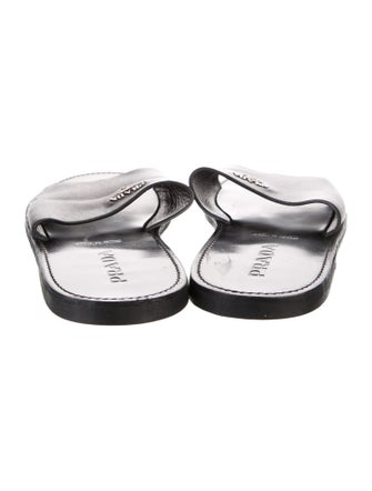 Prada Leather Slides