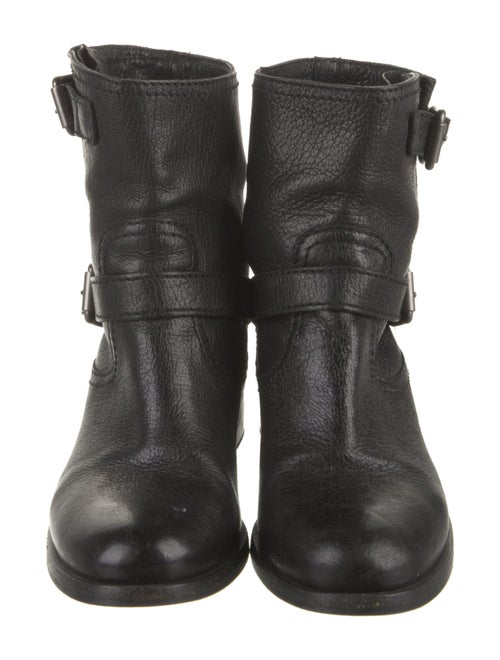 Prada Leather Moto Boots