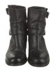 Prada Leather Moto Boots