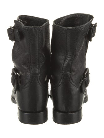 Prada Leather Moto Boots