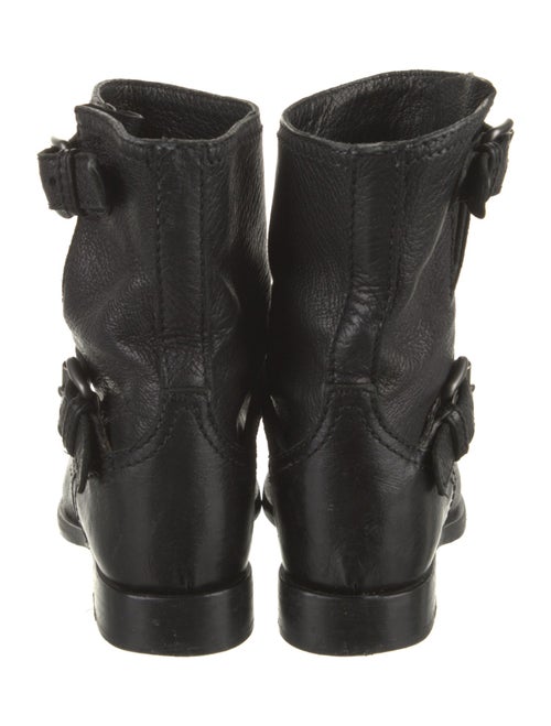 Prada Leather Moto Boots