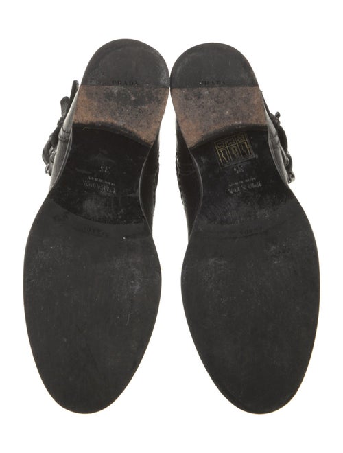 Prada Leather Moto Boots