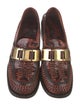 Prada Patent Leather Braided Accents Loafers