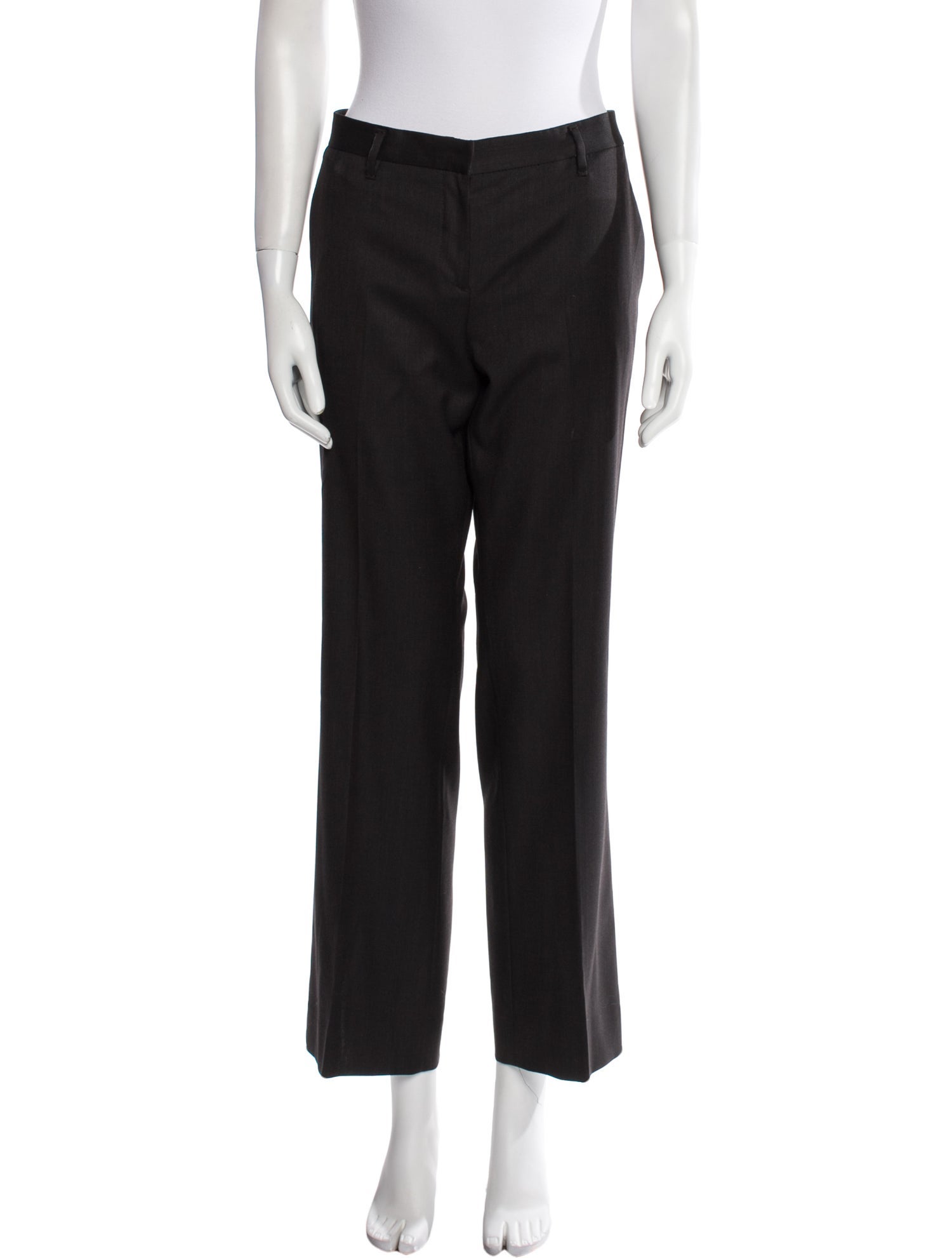 Prada Virgin Wool Straight Leg Pants