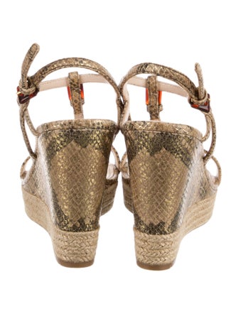 Prada Sport Snakeskin Animal Print Espadrilles