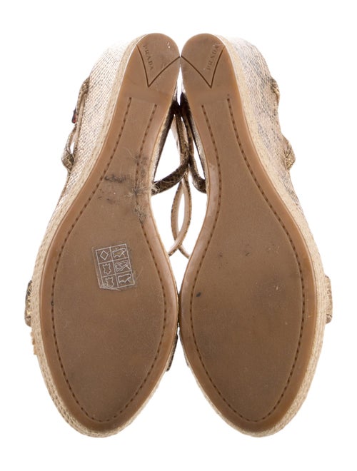 Prada Sport Snakeskin Animal Print Espadrilles