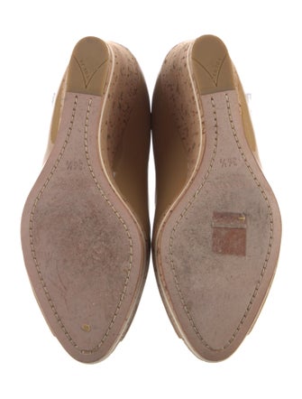 Prada Patent Leather Cutout Accent Pumps