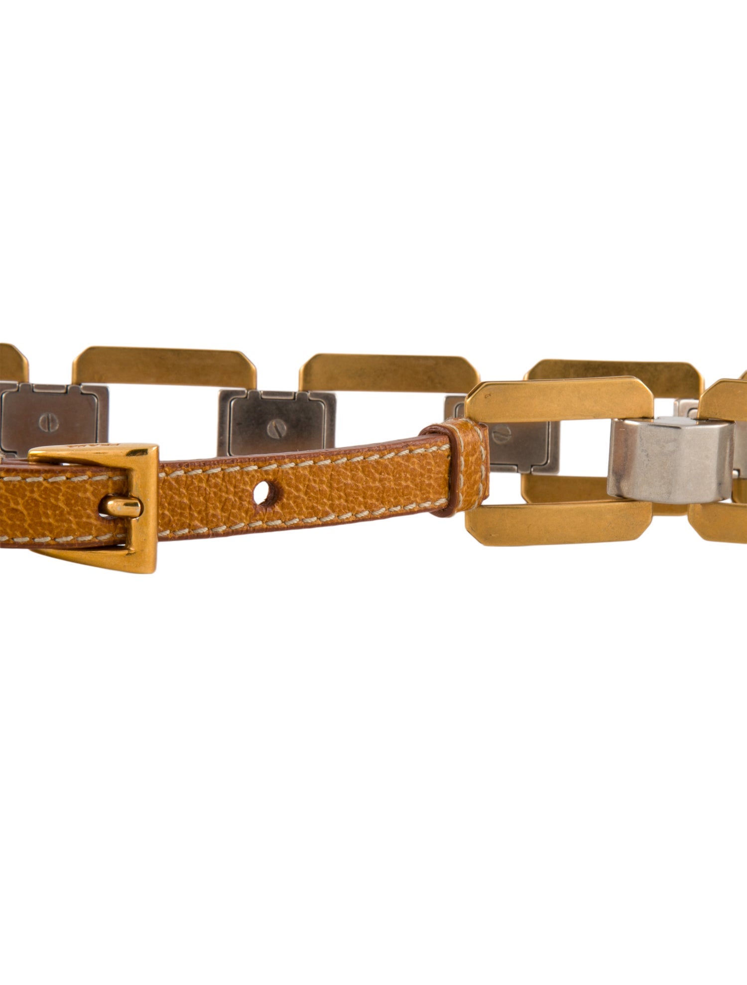Prada Vintage Metal Waist Belt