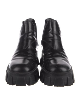 Prada Leather Chelsea Boots