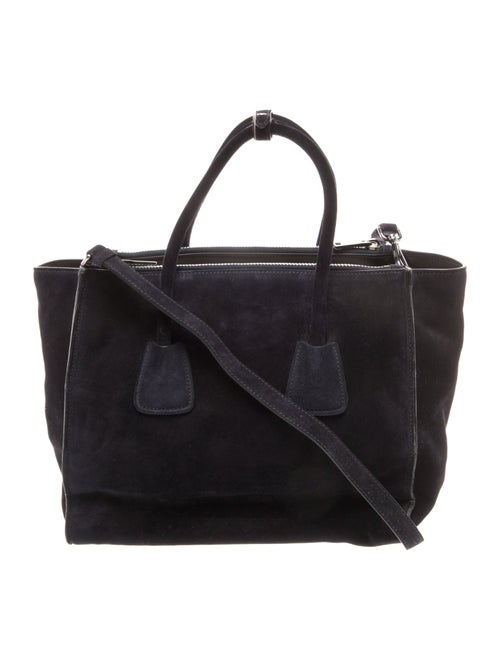 Prada Enameled Metal Triangle Twin Pocket