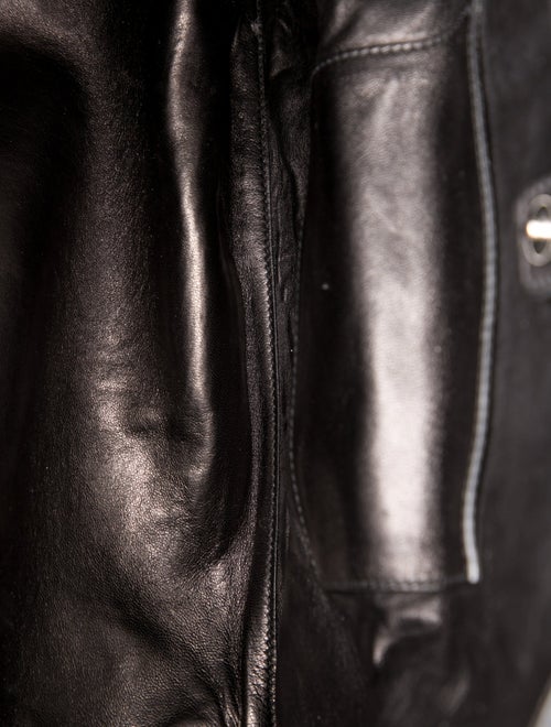 Prada Enameled Metal Triangle Twin Pocket