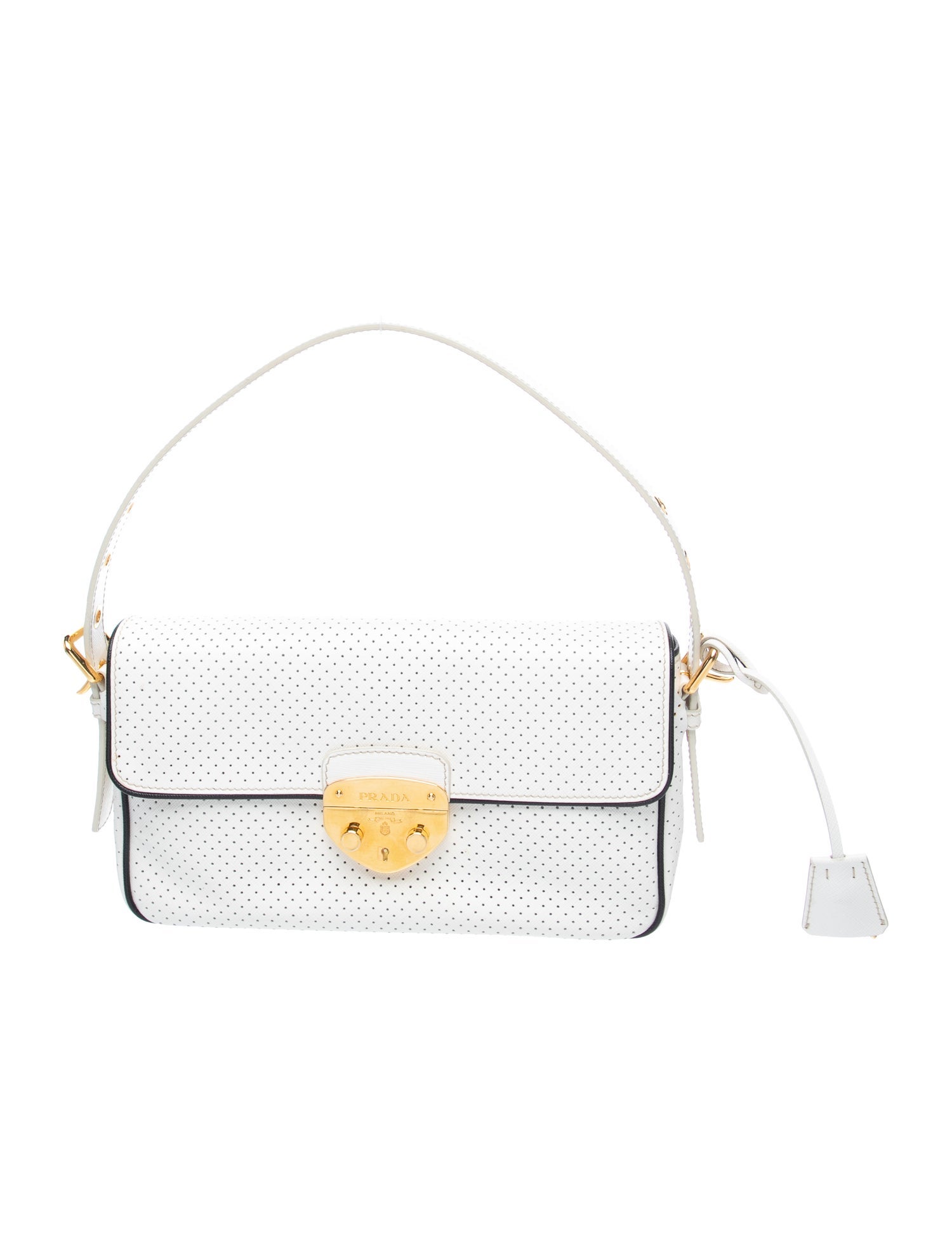 Prada Saffiano Lux Leather Top Handle Bag