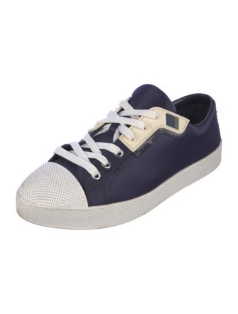 Prada Satin Colorblock Pattern Sneakers