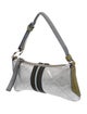 Prada Enameled Metal Triangle Top Handle Bag