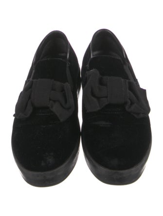 Prada Velvet Bow Accents Sneakers