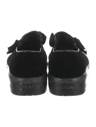 Prada Velvet Bow Accents Sneakers