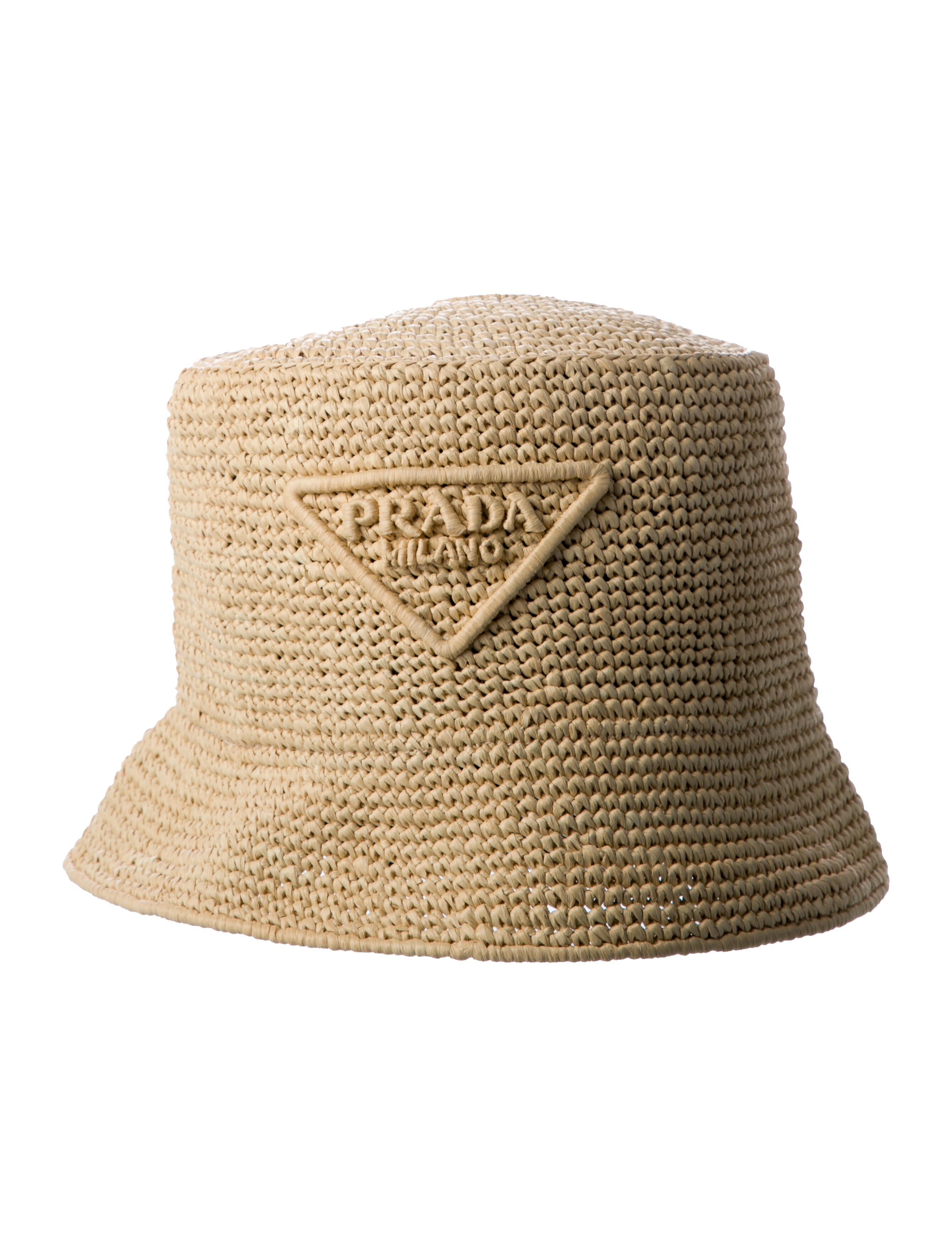 Prada 2021 Straw Bucket Hat