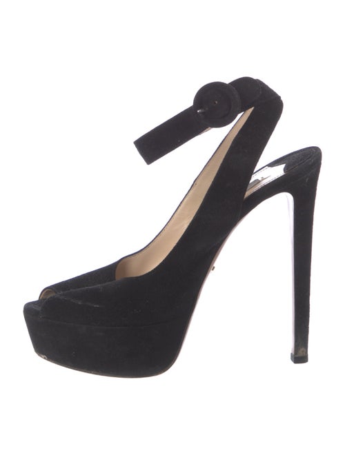 Prada Suede Slingback Pumps