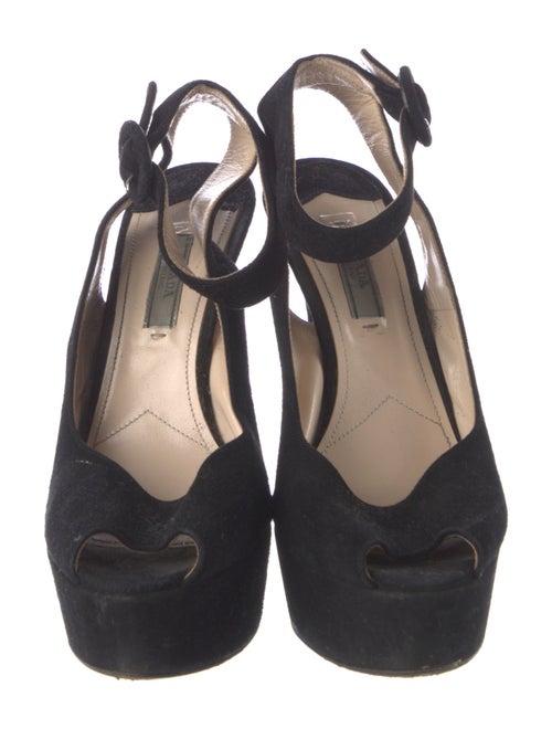Prada Suede Slingback Pumps