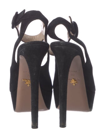 Prada Suede Slingback Pumps