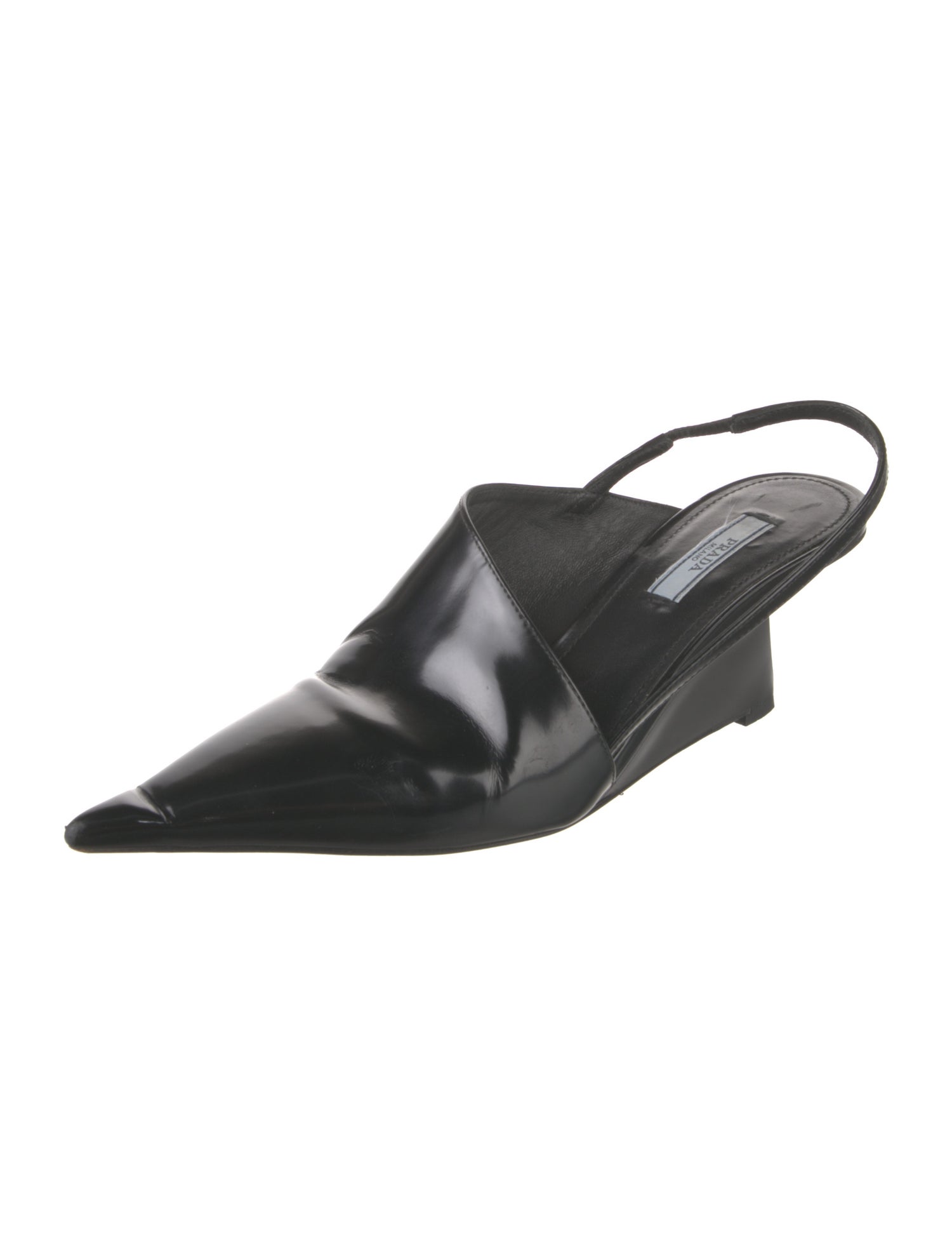 Prada Patent Leather Slingback Pumps